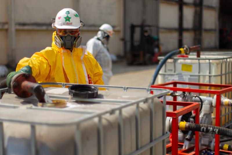 IECO Leads a Joint Mission with 23 Companies to Clean up Leaked Chemicals in Ayutthaya