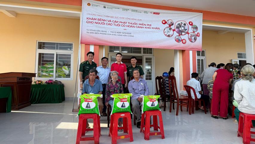 INSEE ORGANIZES FREE MEDICAL CHECK-UP AND MEDICINE DISTRIBUTION PROGRAM IN KIEN LUONG COMMUNE IN 2025