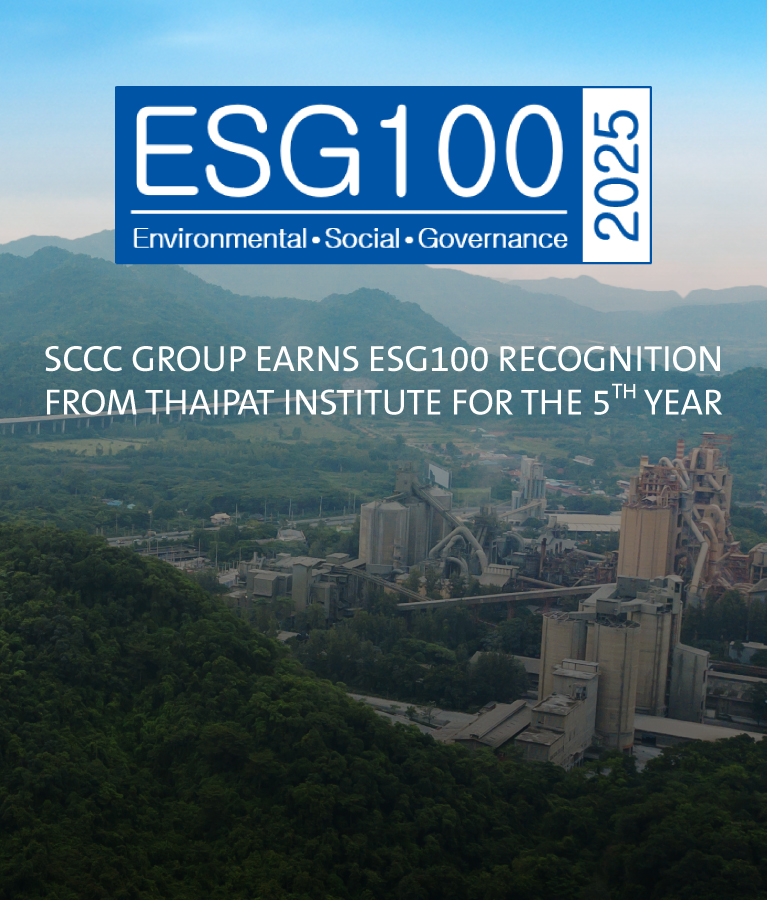 SCCC Earns ESG100 Recognition from Thaipat Institute