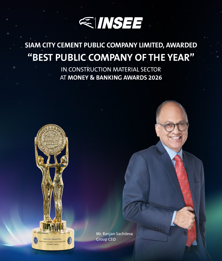 Siam City Cement Awarded ‘Company of the Year’ in the Building Materials Category  for the Second Consecutive Year at Money & Banking Awards 2026